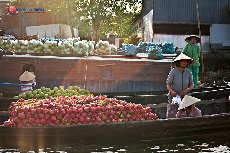 marché flottant Cai Be, circuit delta Mekong, circuit Vietnam