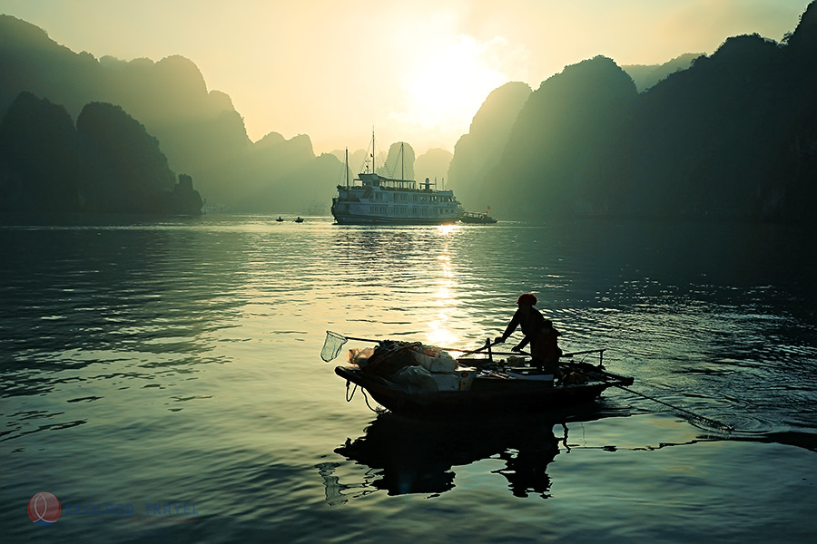 Baie d'Along, baie Halong, croisière à la baie d'Along, jonque Halong