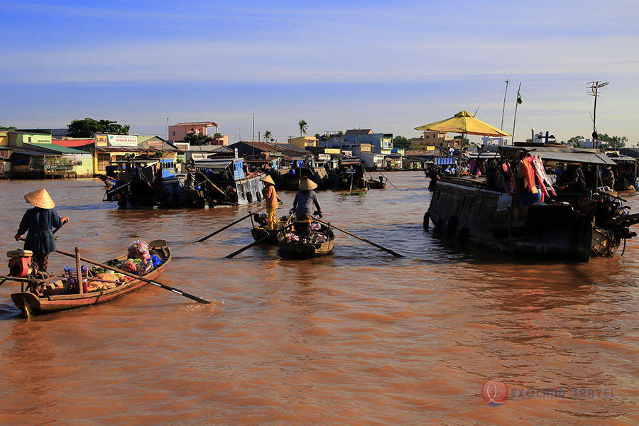 marché flottant Can Tho, circuit delta Mekong, circuit Vietnam